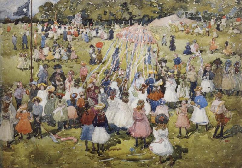 Maurice Prendergast May Day,Central Park